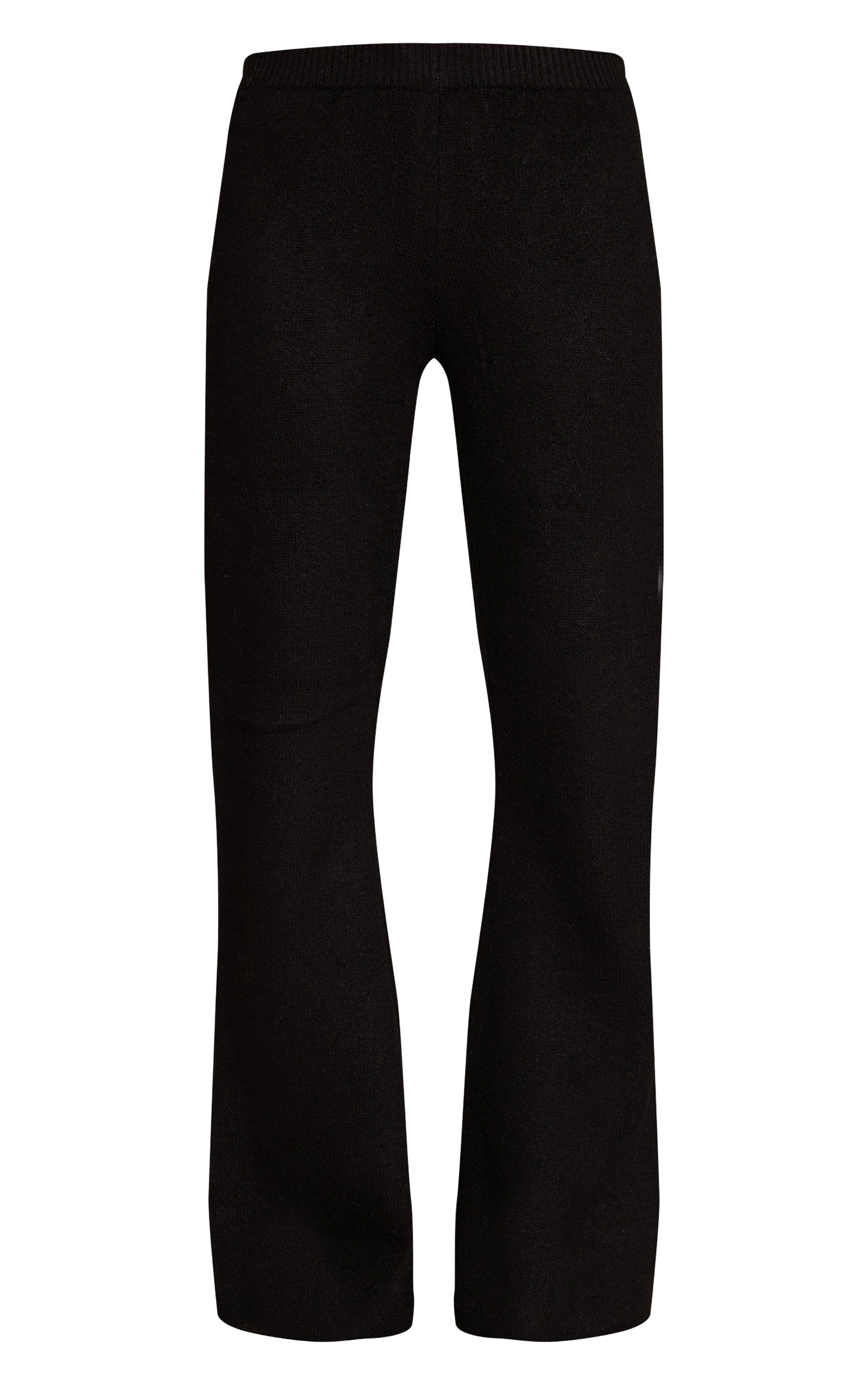 Black Knitted Mid Rise Trouser image 5