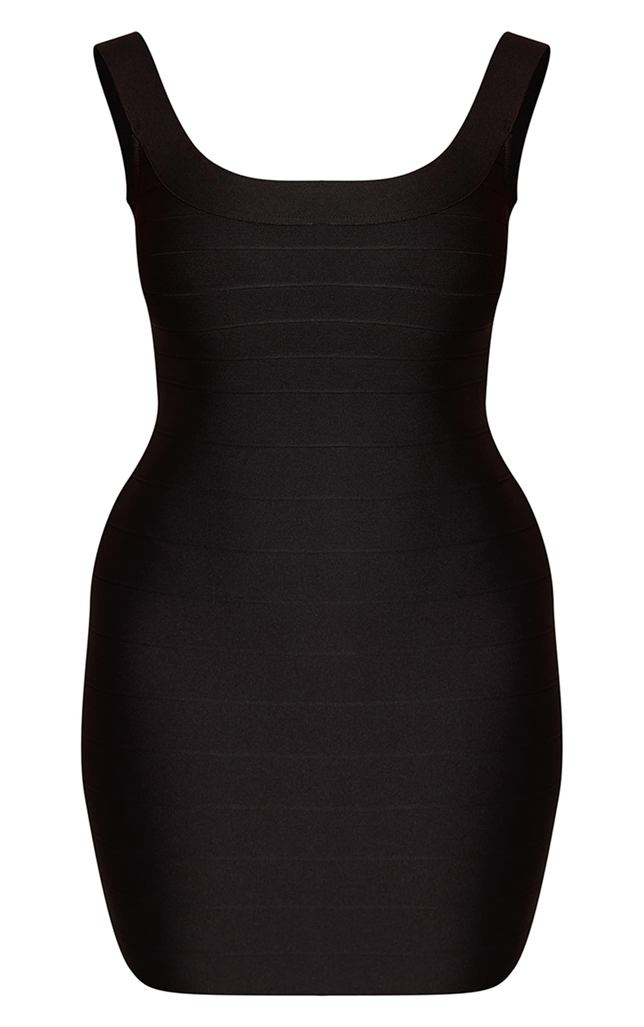 Shape Black Bandage Scoop Neck Mini Dress image 5