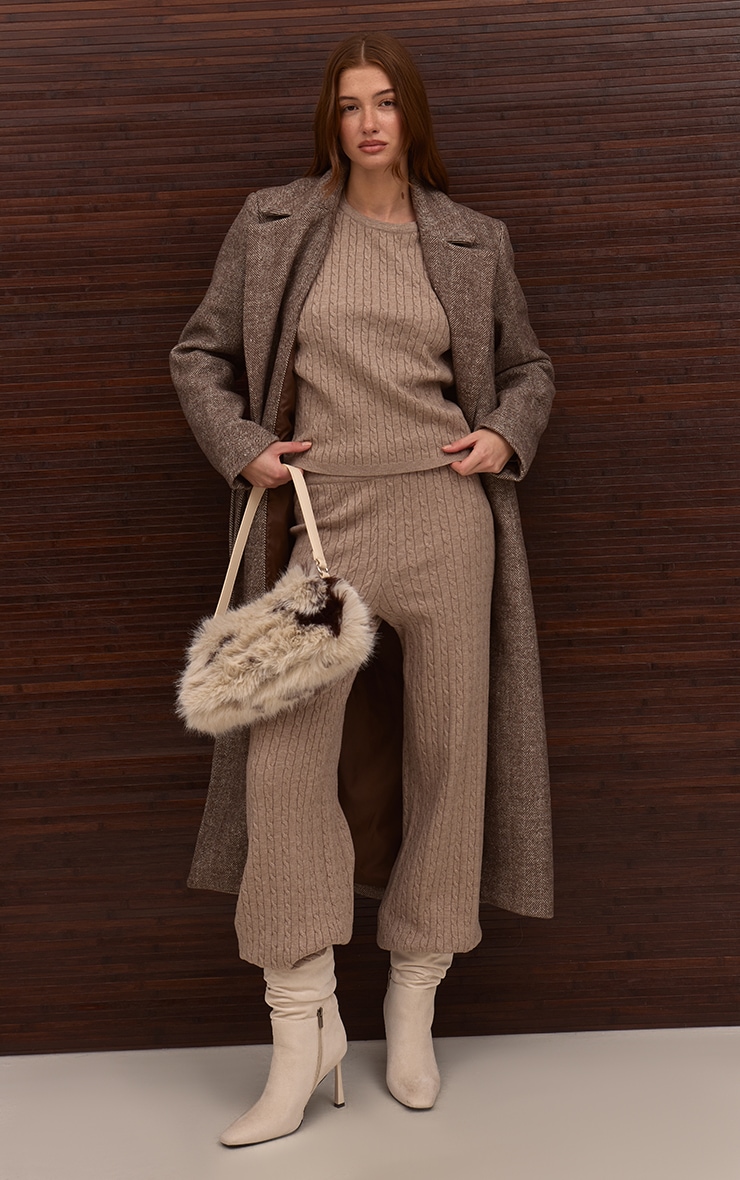 Stone Baby Cable Knit Oversized Sweater  image 4