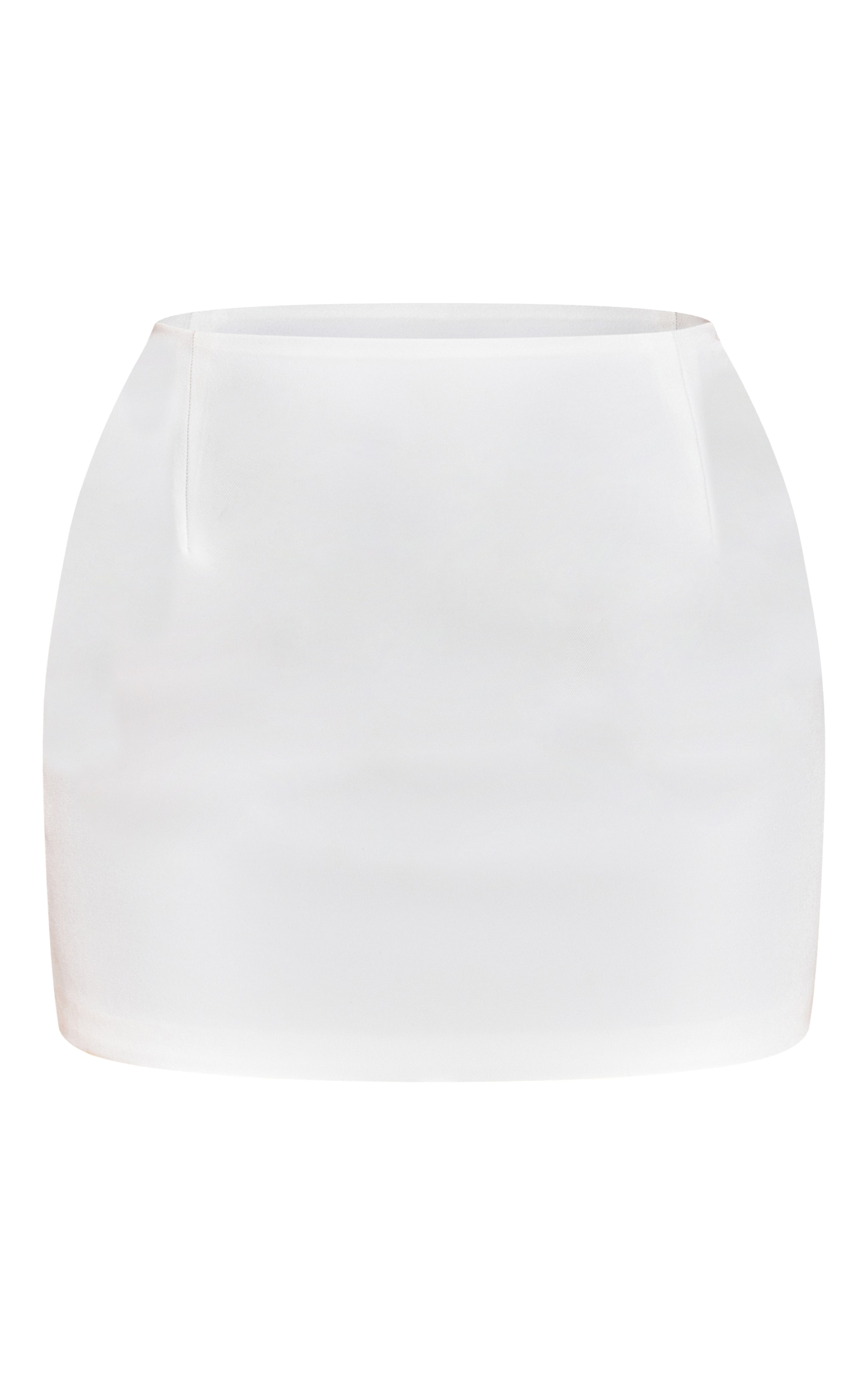 Petite White Tailored Mini Skirt image 6