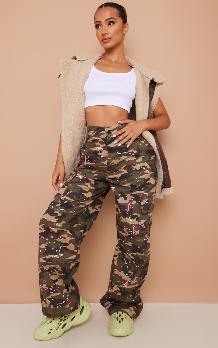 Petite White Ribbed Scoop Neck Crop Top image 3