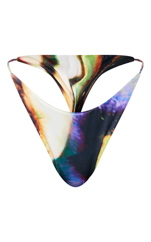 Shape Multi Printed High Leg Bikini Bottoms PrettyLittleThing