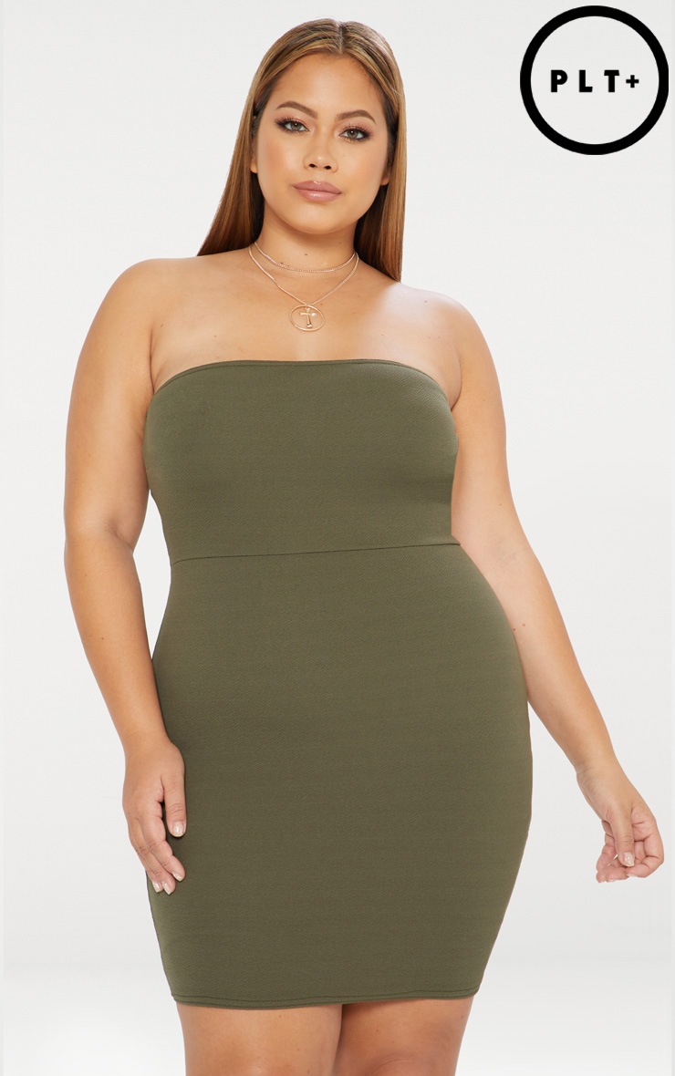 Plus Size Bandeau Dress