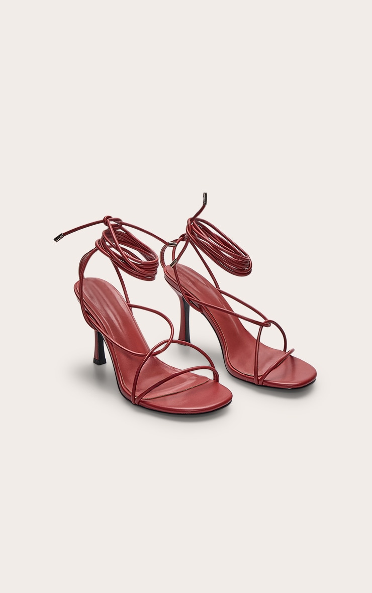 Rust Twist Strappy Round Toe Heeled Sandals image 3