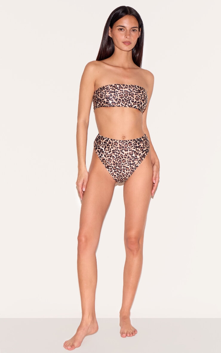 Leopard Mix & Match High Leg Bikini Bottoms | Swimwear