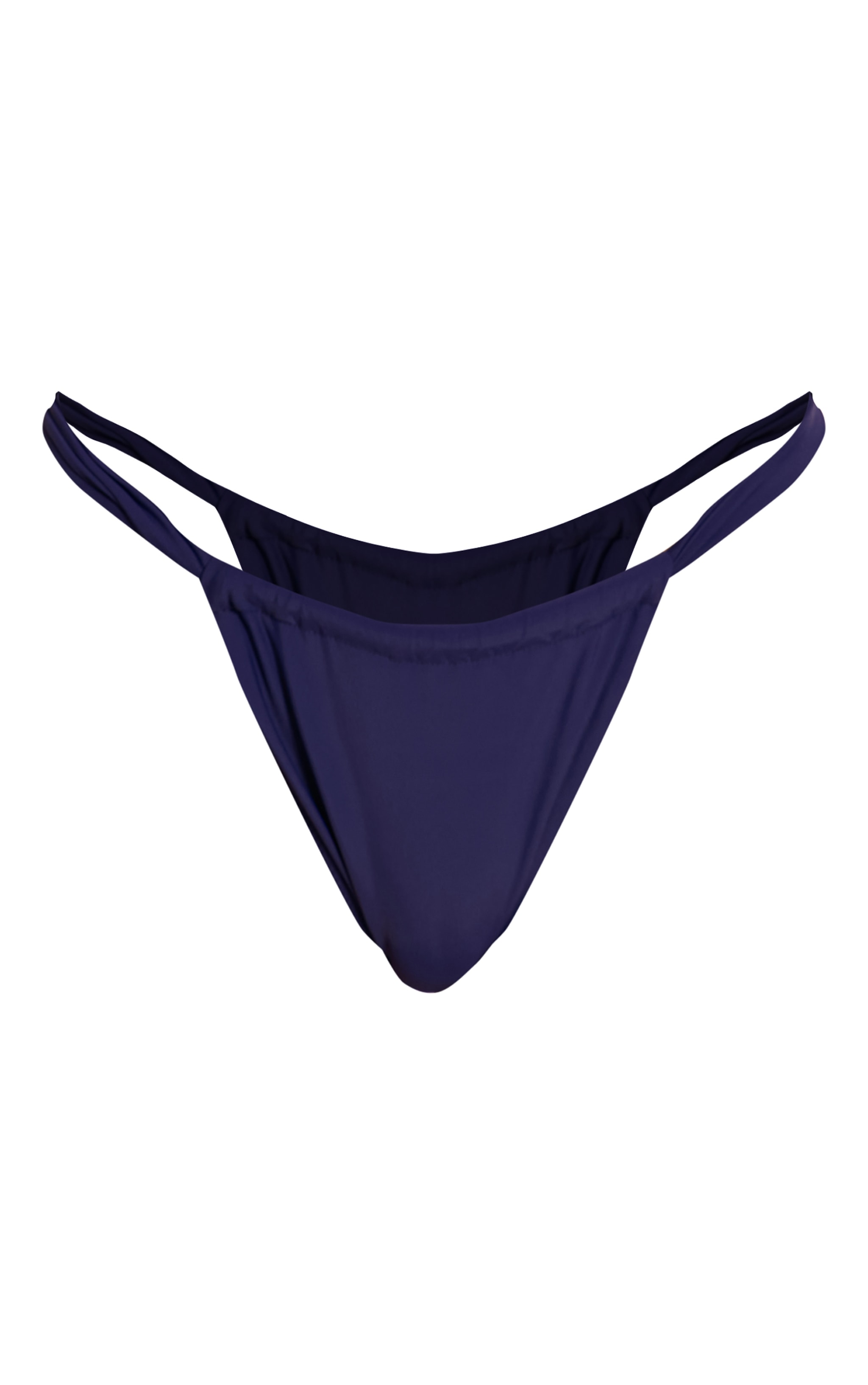 Navy Thick Strap Ruched Bikini Bottoms image 5