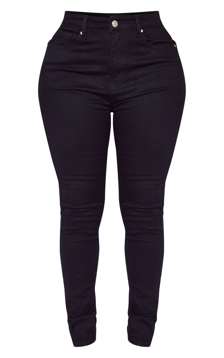 Shape Jean skinny noir déchiré à l'arrière | PrettyLittleThing FR