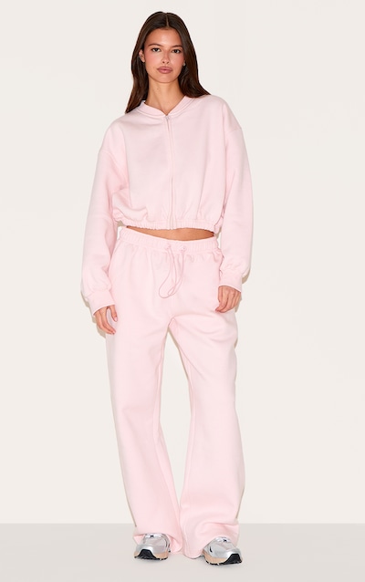 Pantalon de jogging rose layette oversize à cordon de serrage à l'ourlet