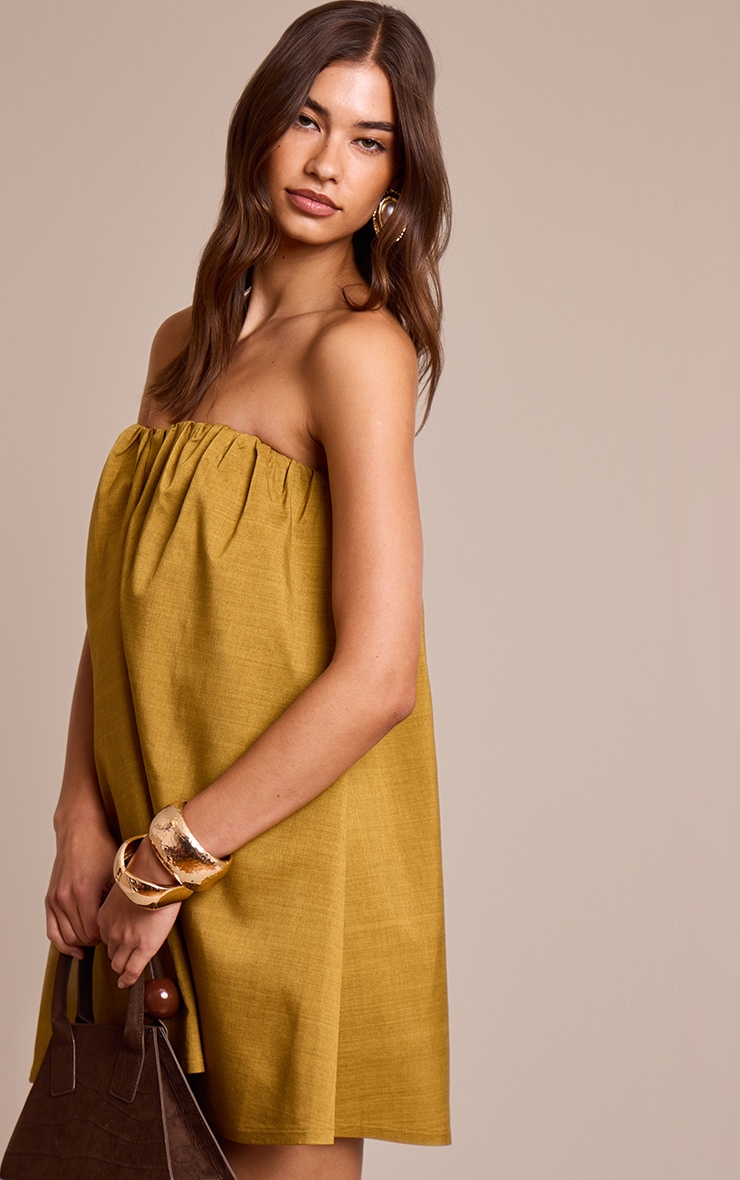 Dark Ochre Sweetheart Puffball Dress image 4