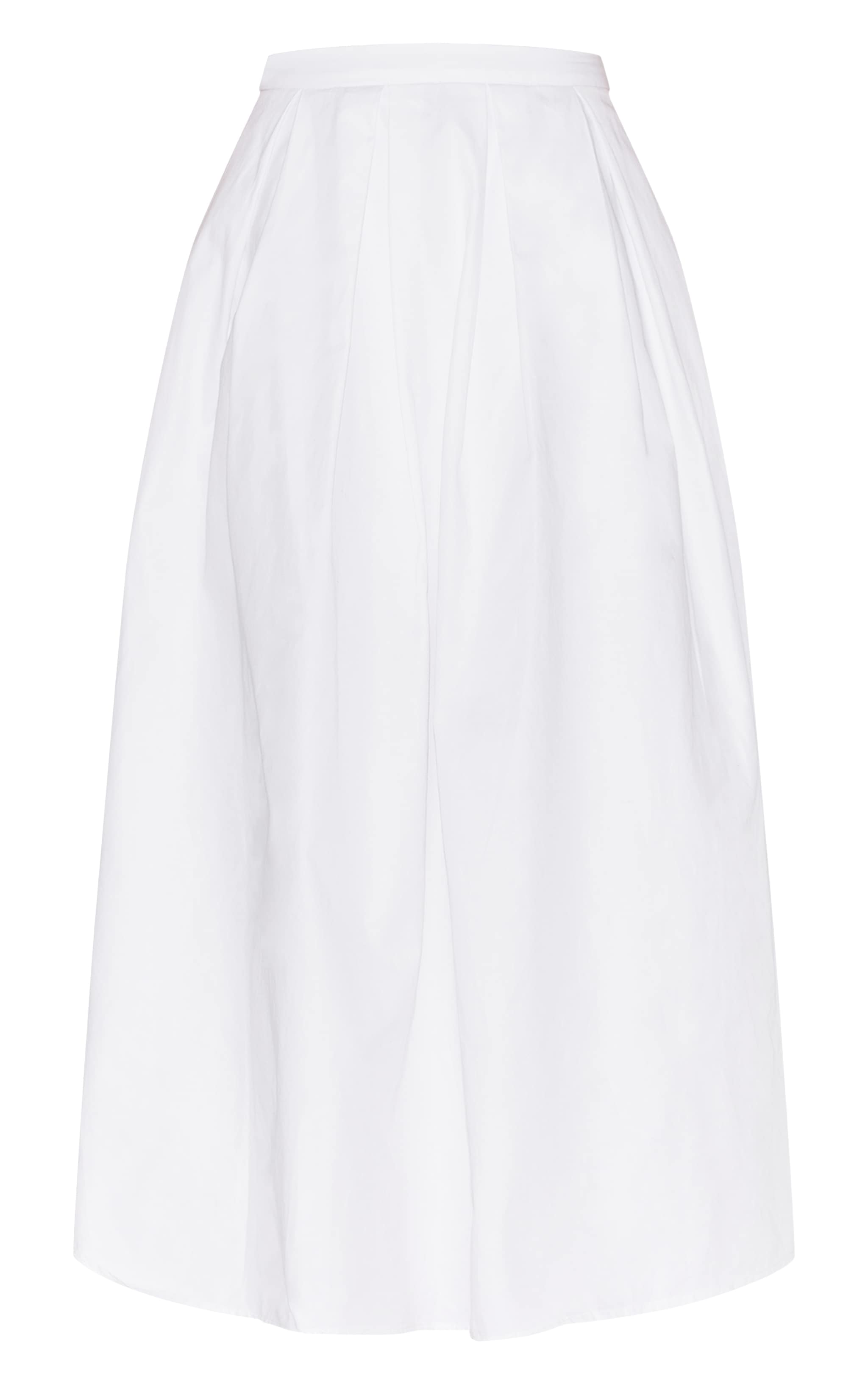 Petite White Woven Zip Back Maxi Skirt image 5