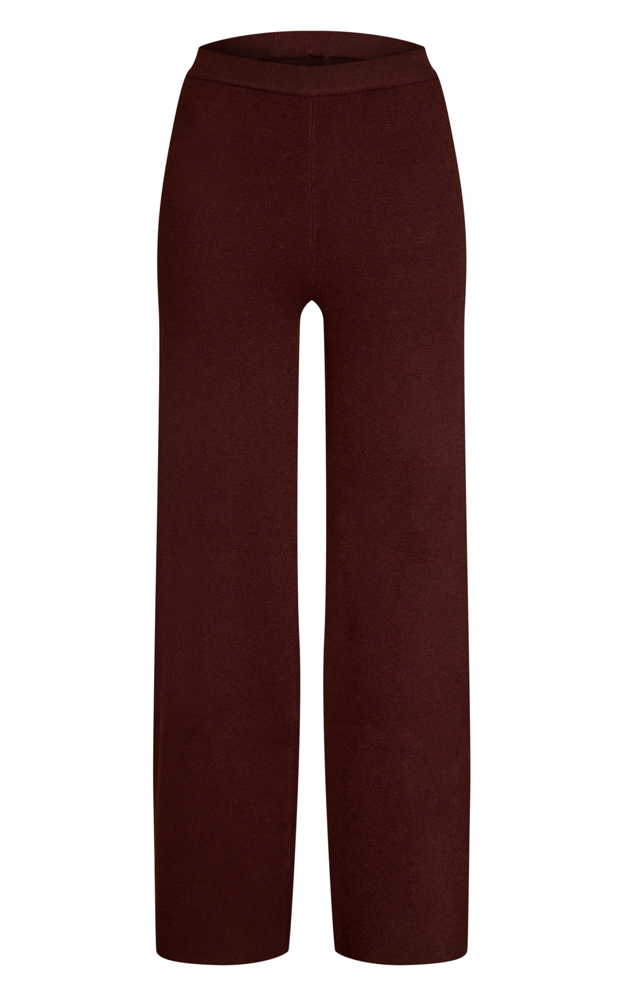 Chocolate Compact Knit Trouser image 5