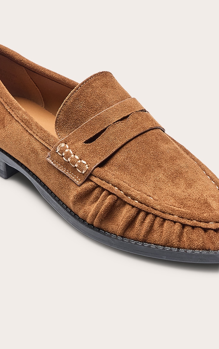 Mocassins en suédine taupe image 5