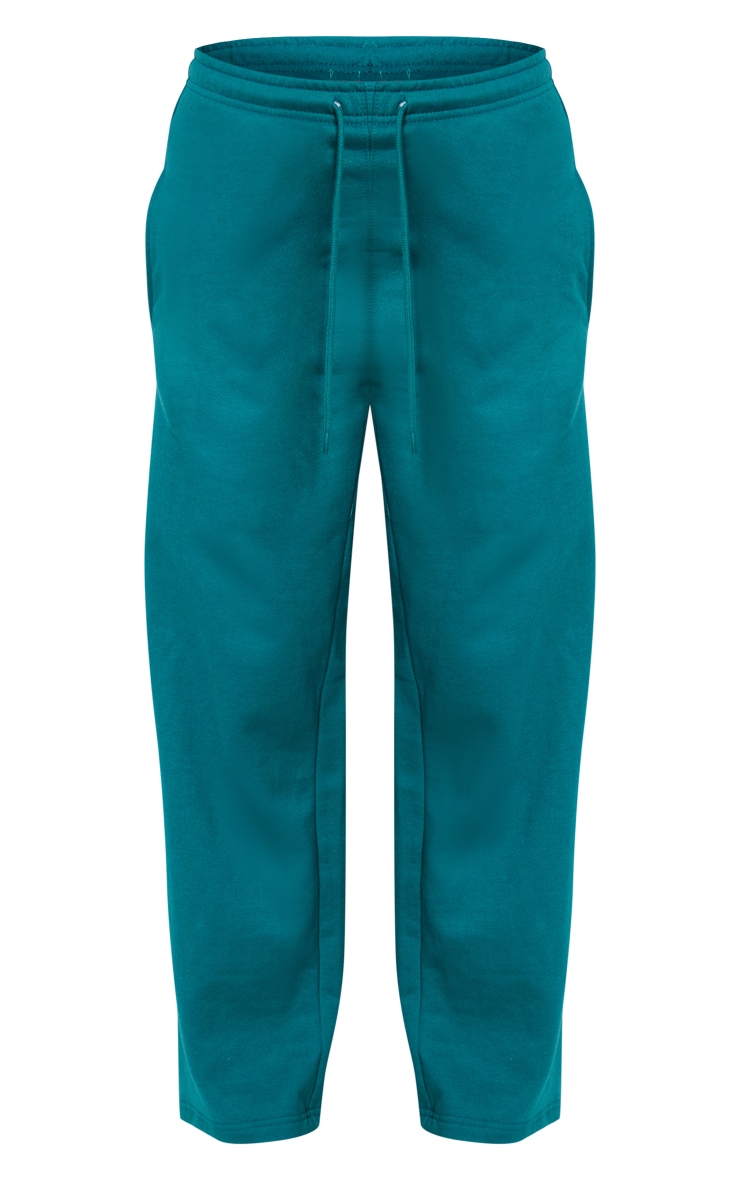 Forest Green Basic Wide Legged Track Pants image 5