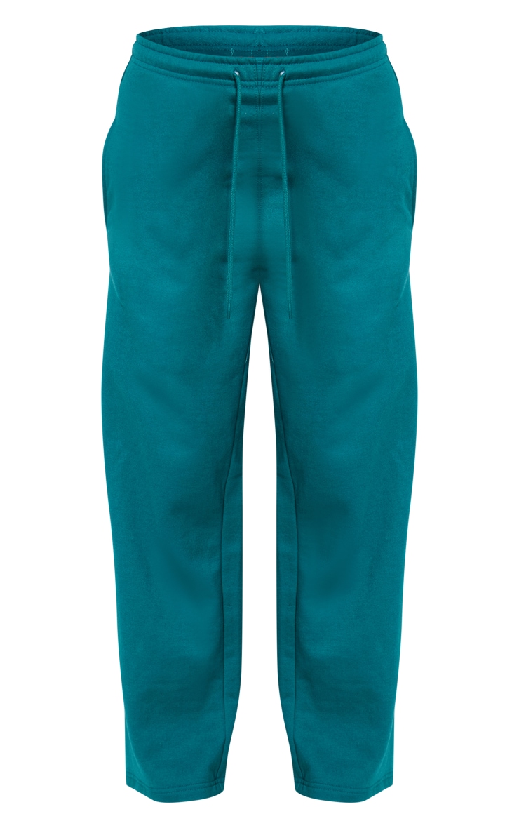 Forest Green Basic Wide Legged Track Pants image 5