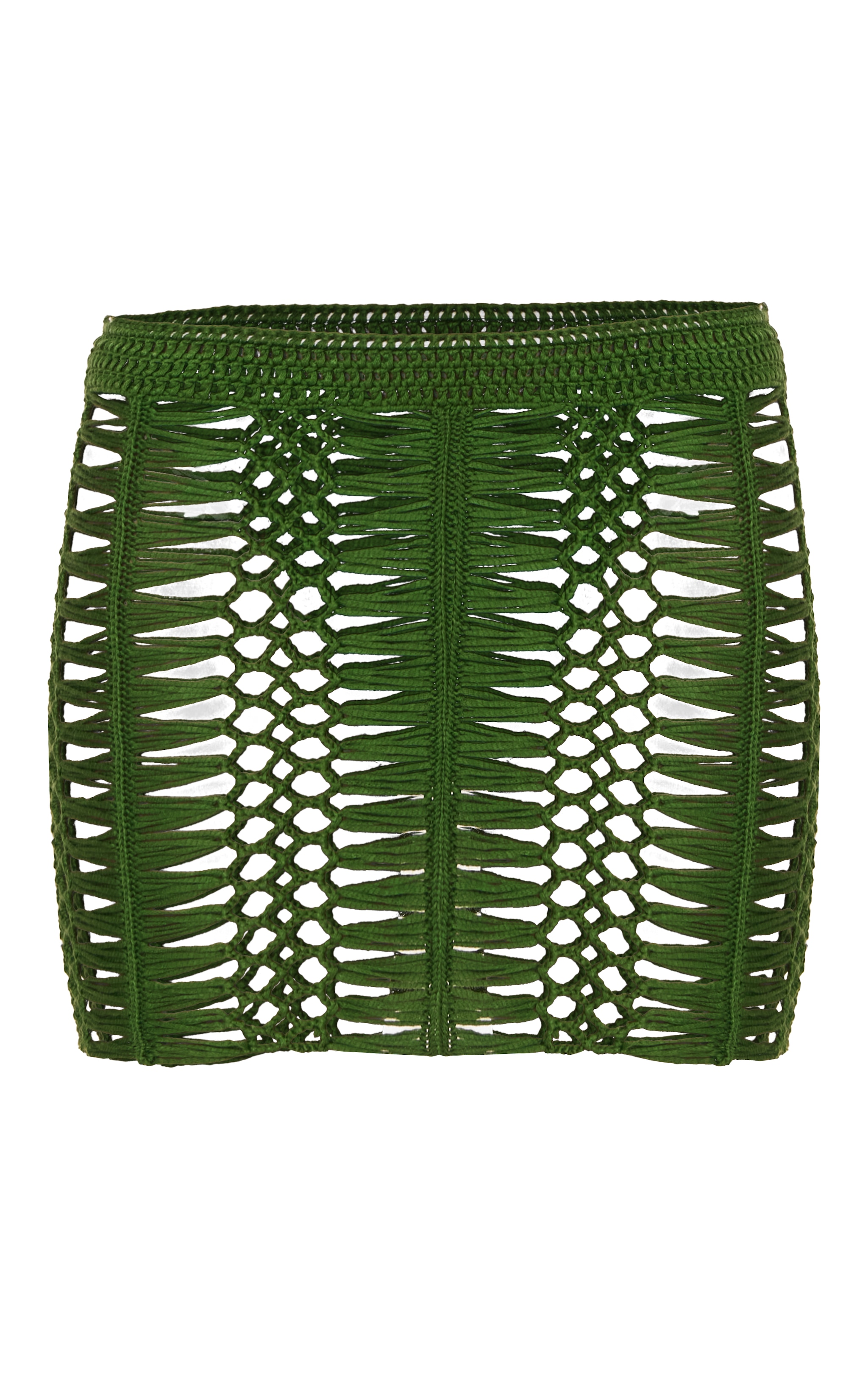 Petite Emerald Green Knit Mini Skirt image 6