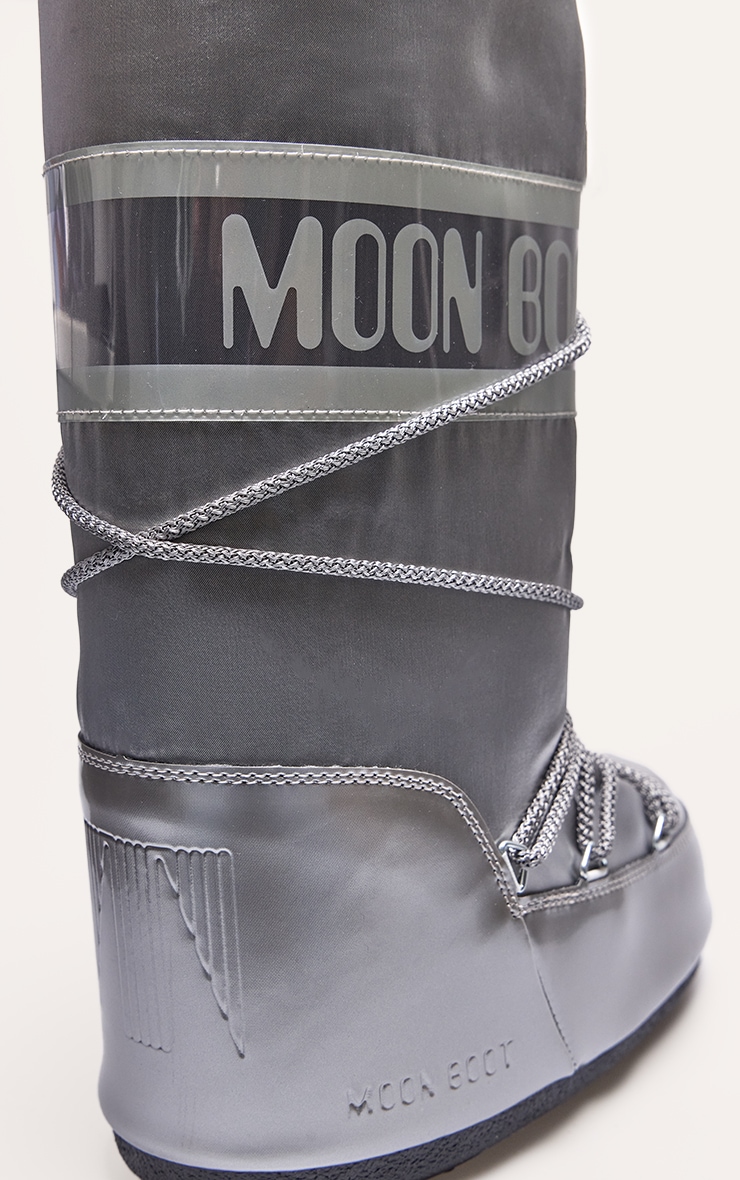 MOON BOOT Bottes Icon Glance argentées image 4