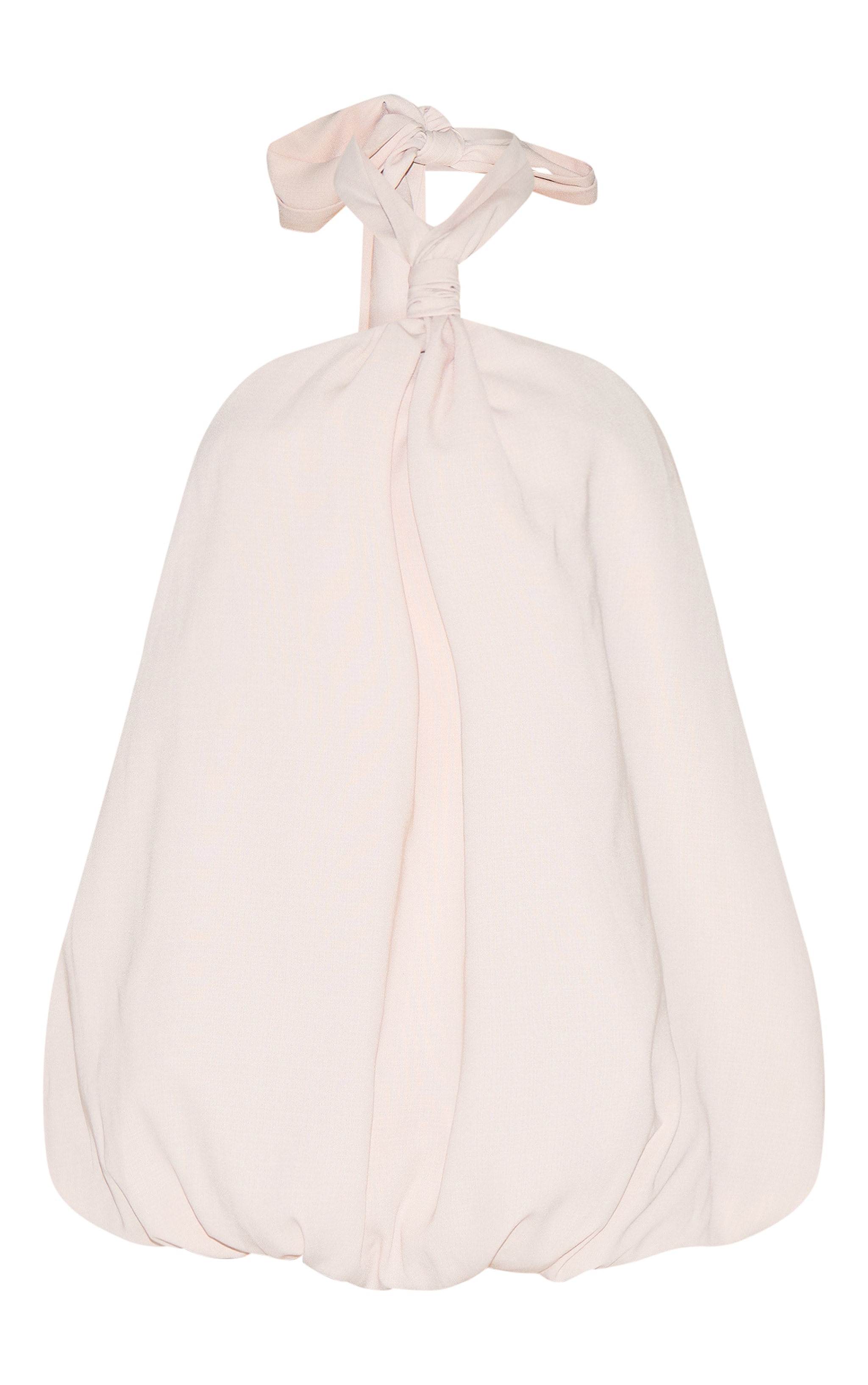 Petite Mini robe bouffante gris pierre à dos nu image 5
