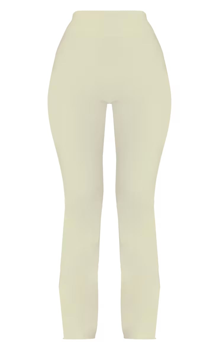 Petite Pantalon flare en Sculpt blanc à détail contours image 5