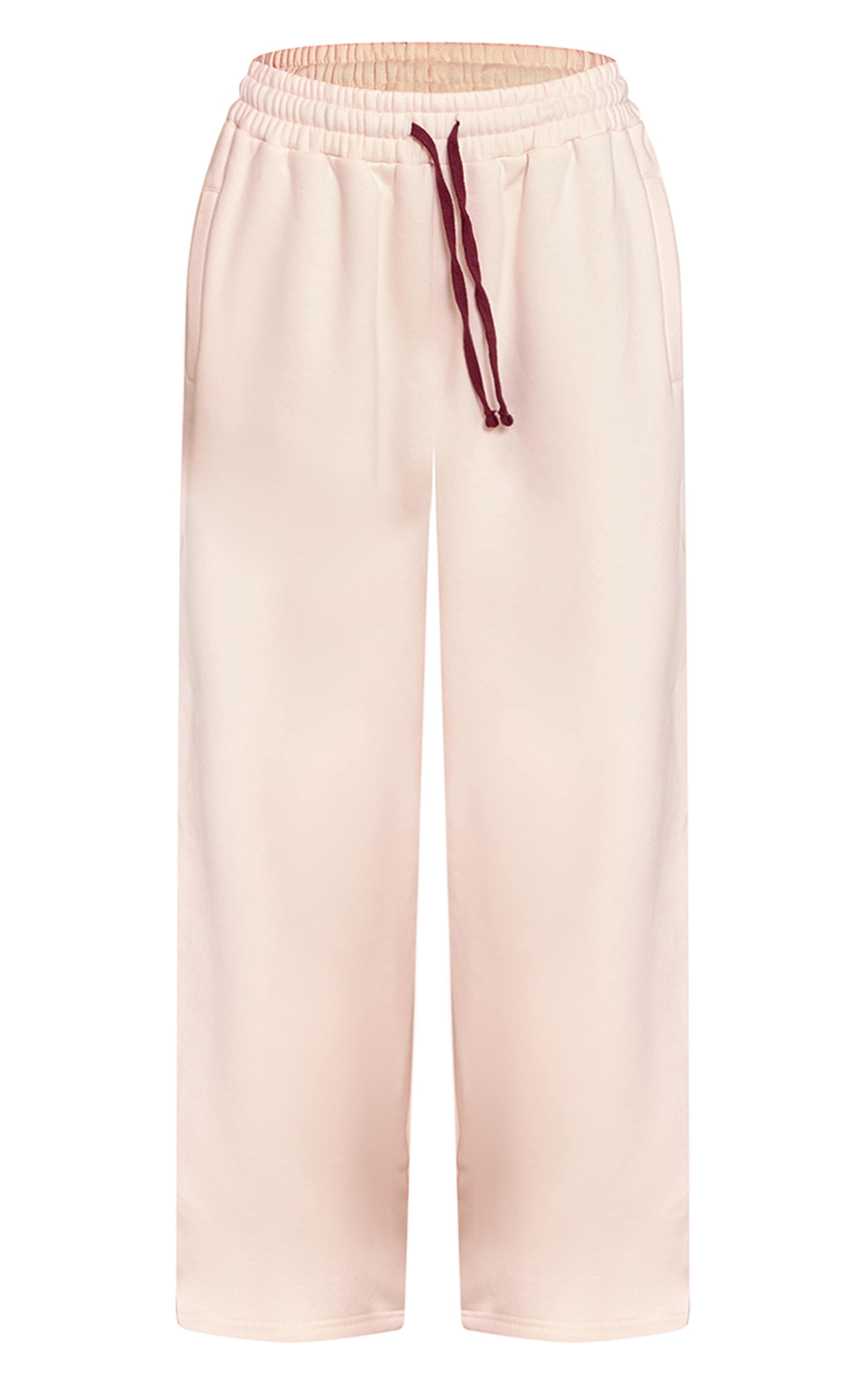 Pink Contrast Seam Drawcord Straight Leg Jogger image 5