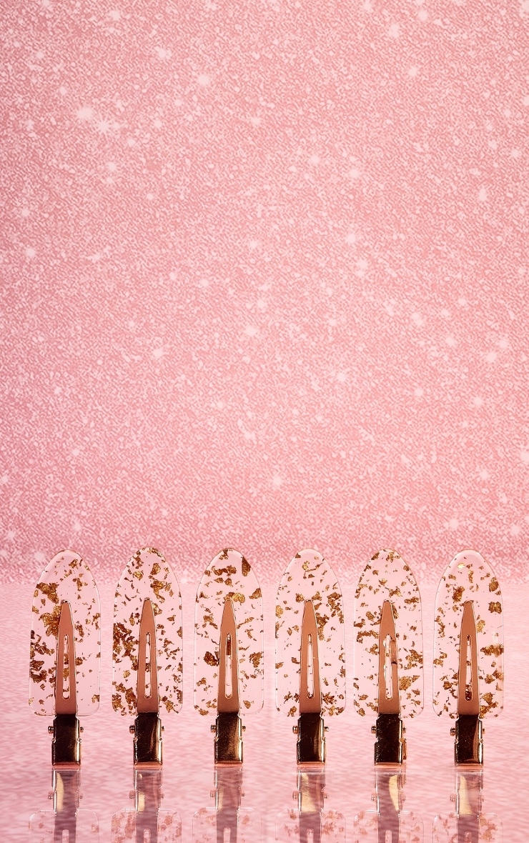 Brushworks Gold Flake No Crease Clips 6 Pack image 2