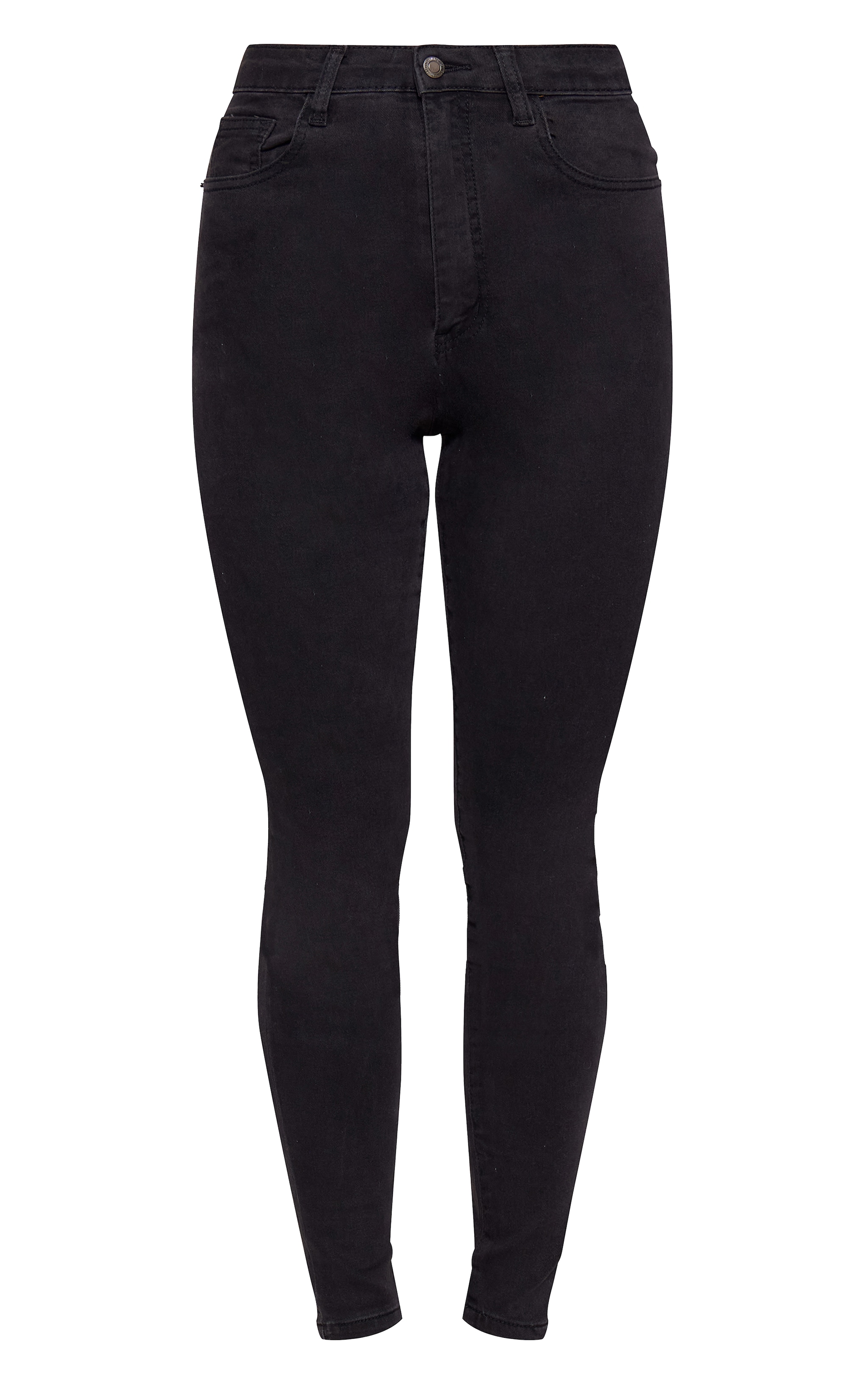 L30 Washed Black 5 Pocket Skinny Jeans image 5