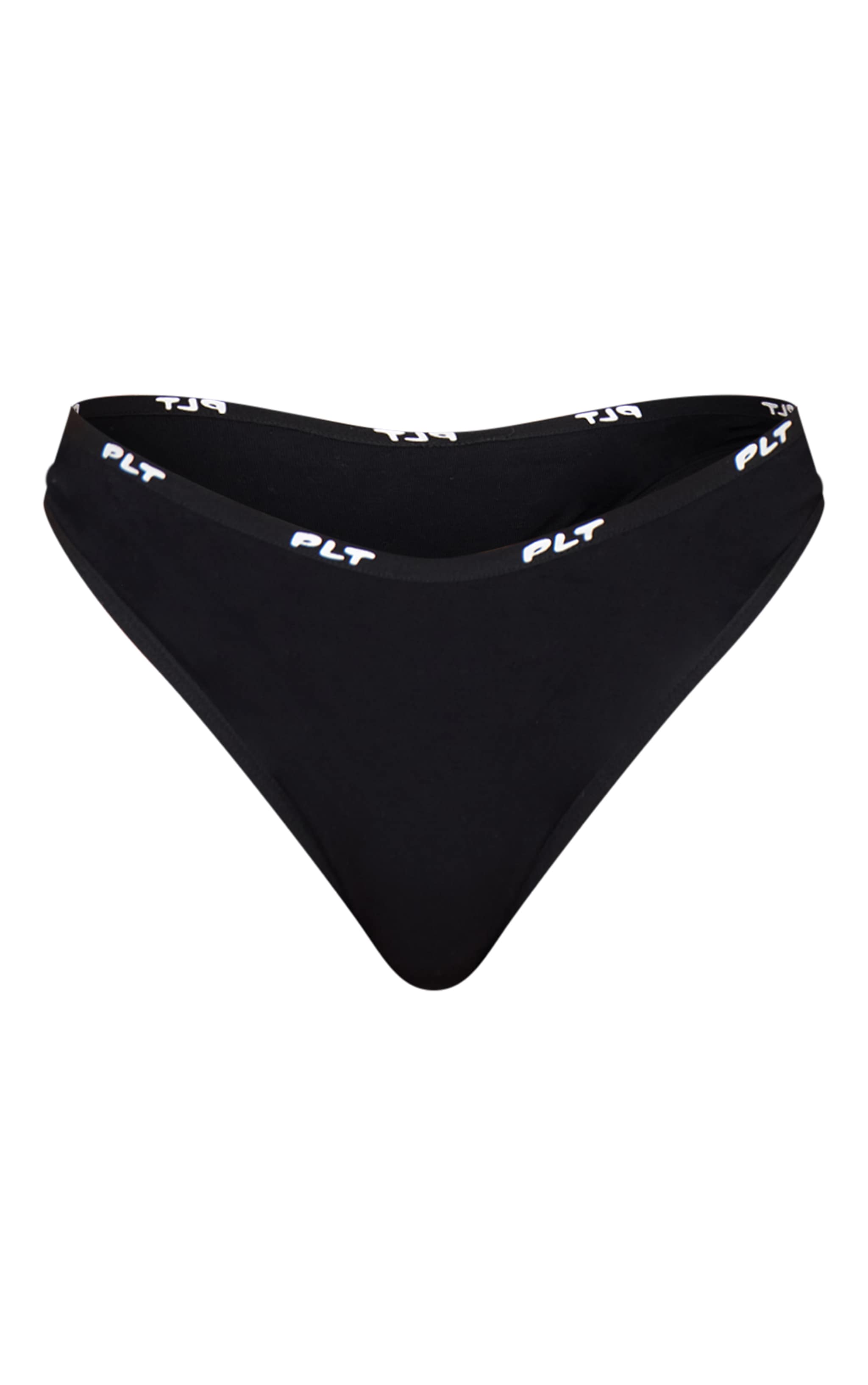PRETTYLITTLETHING Black Jersey Knicker image 5