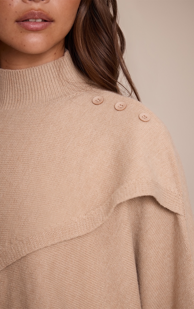 Camel Wrap Knit Jumper  image 4