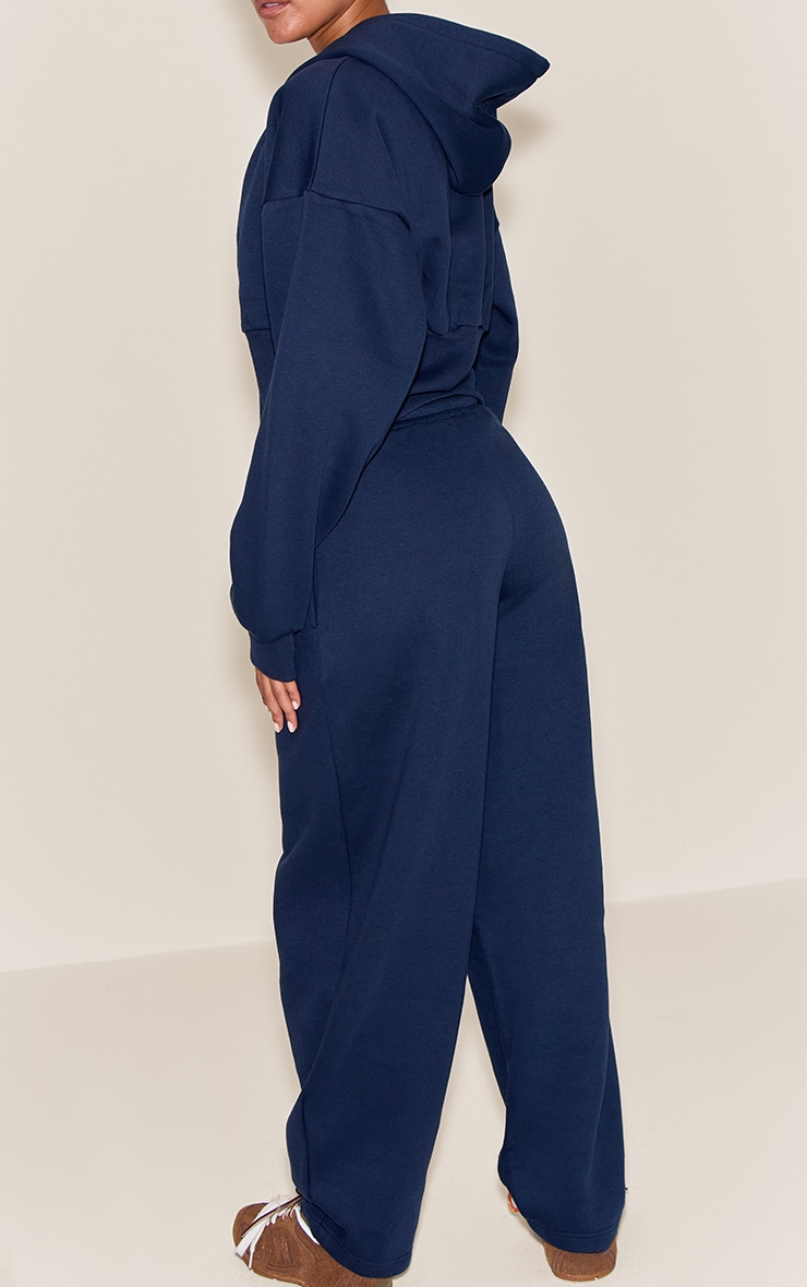 Navy Barrel Leg Sweatpants image 3