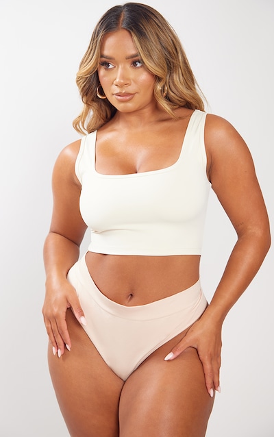 Shape Stone Sculpted Scoop Neck Crop Top