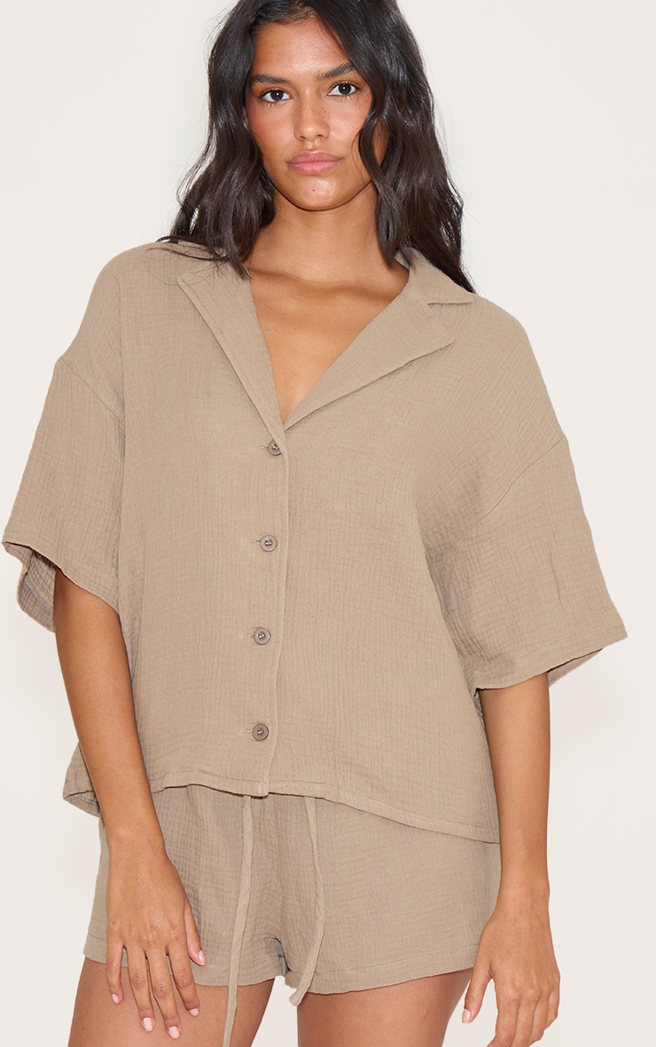 Clay Woven Short Sleeve Shirt image 1