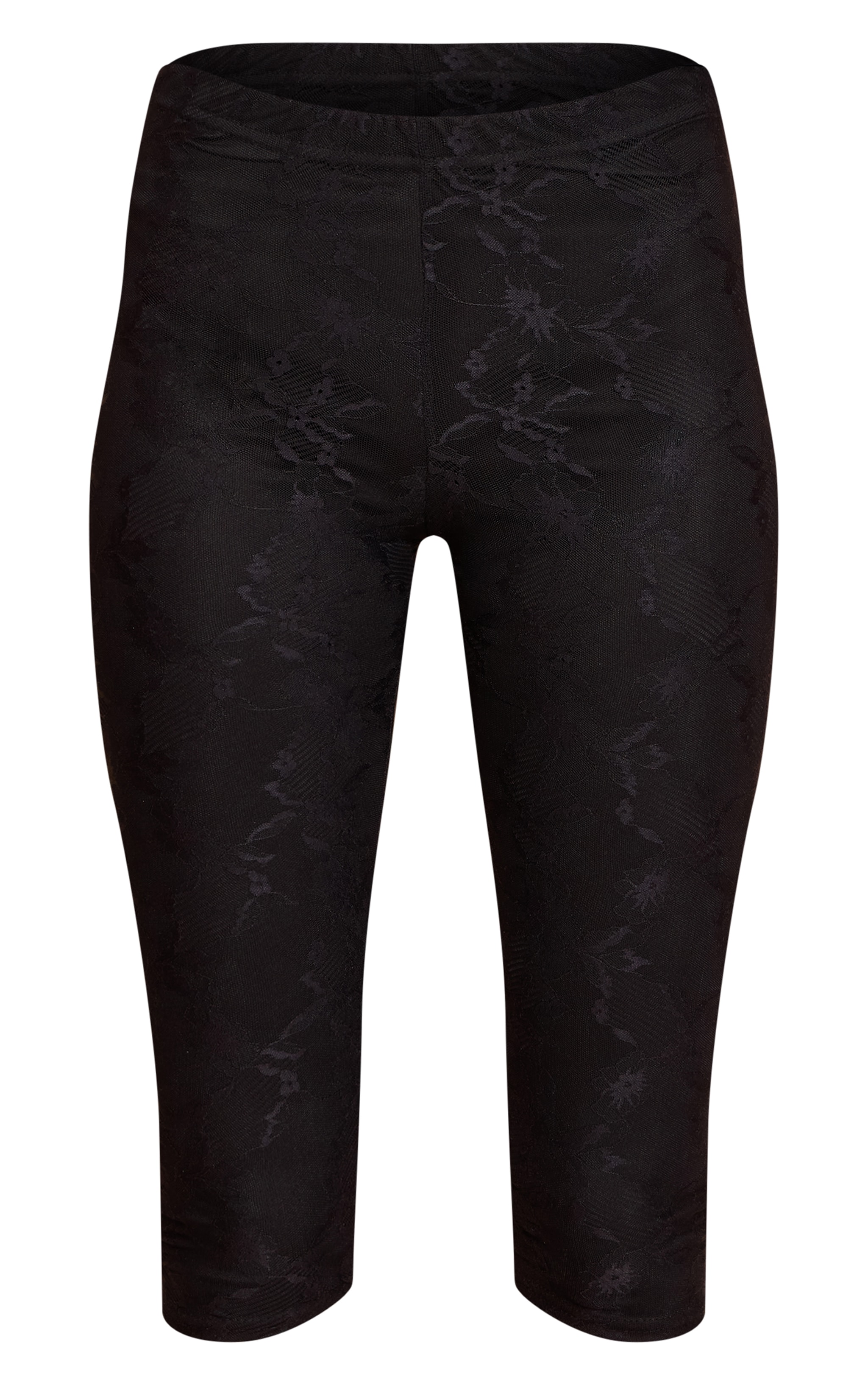 Pantalon capri en mesh dentelle noir image 5