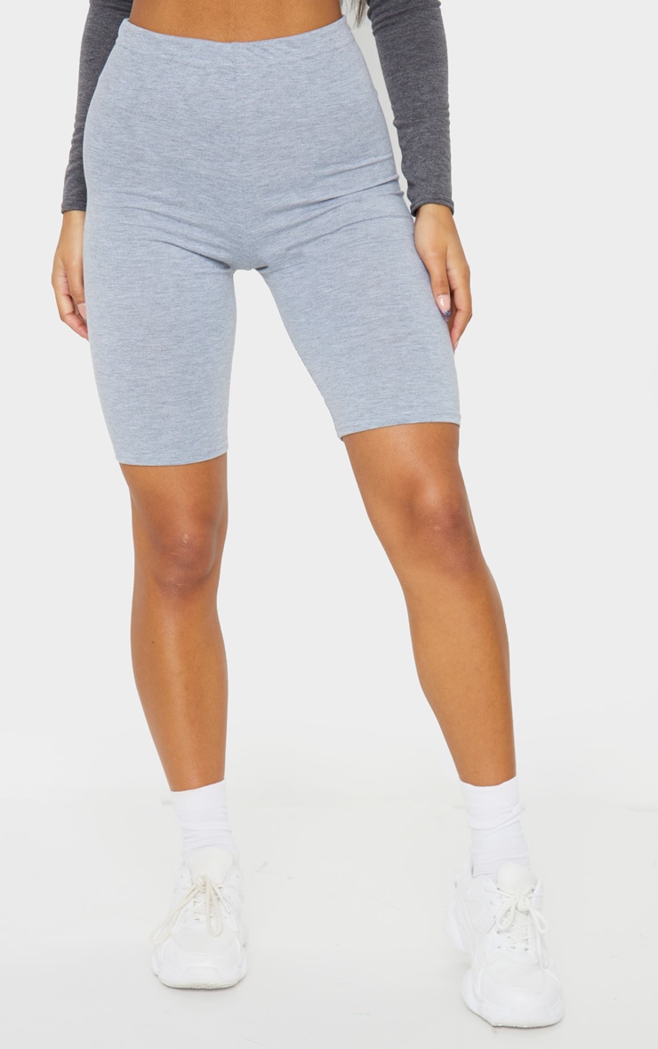 Grey Marl Basic Cycle Shorts Shorts PrettyLittleThing