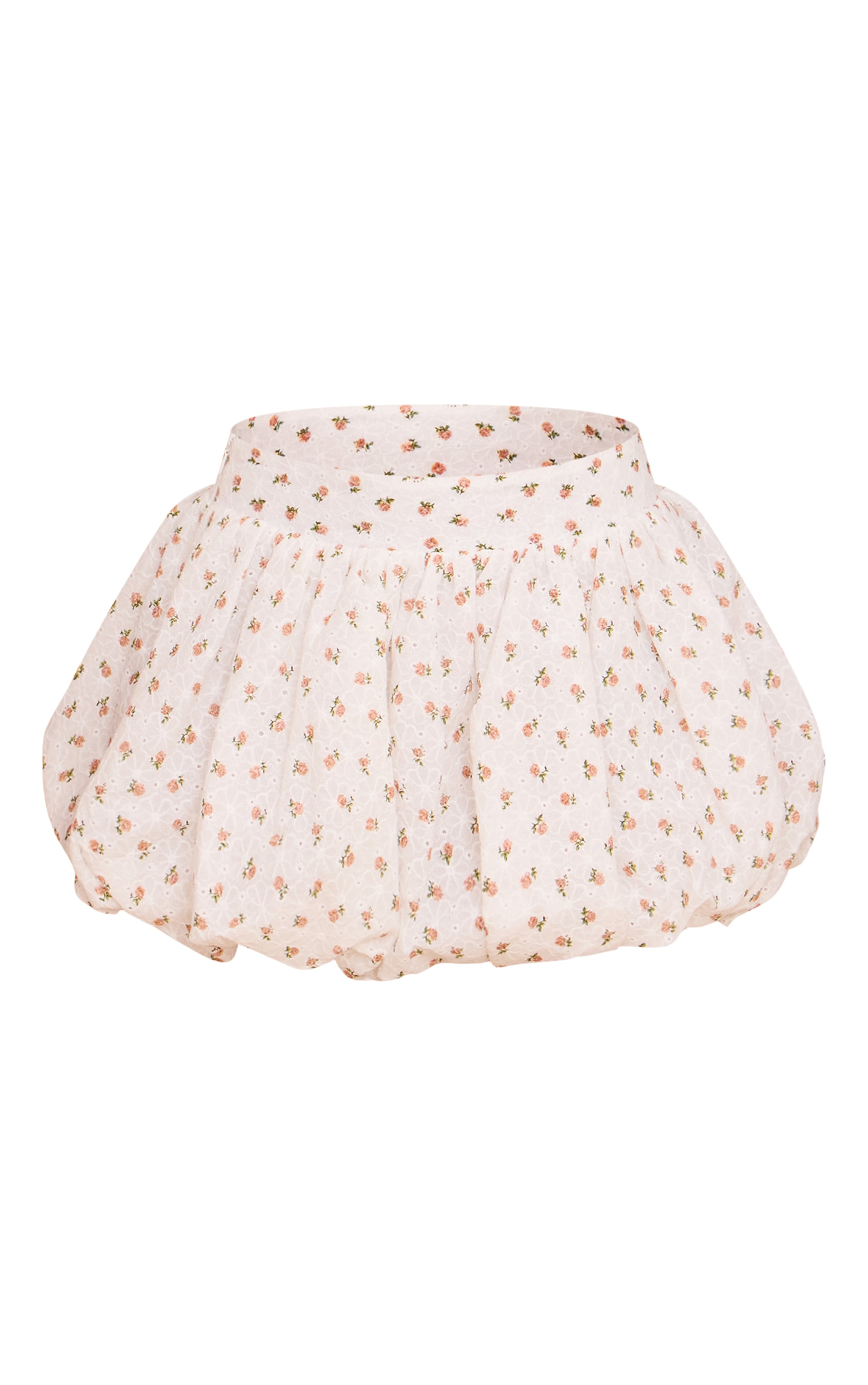 White Rose Ditsy Print Puffball Skirt image 6