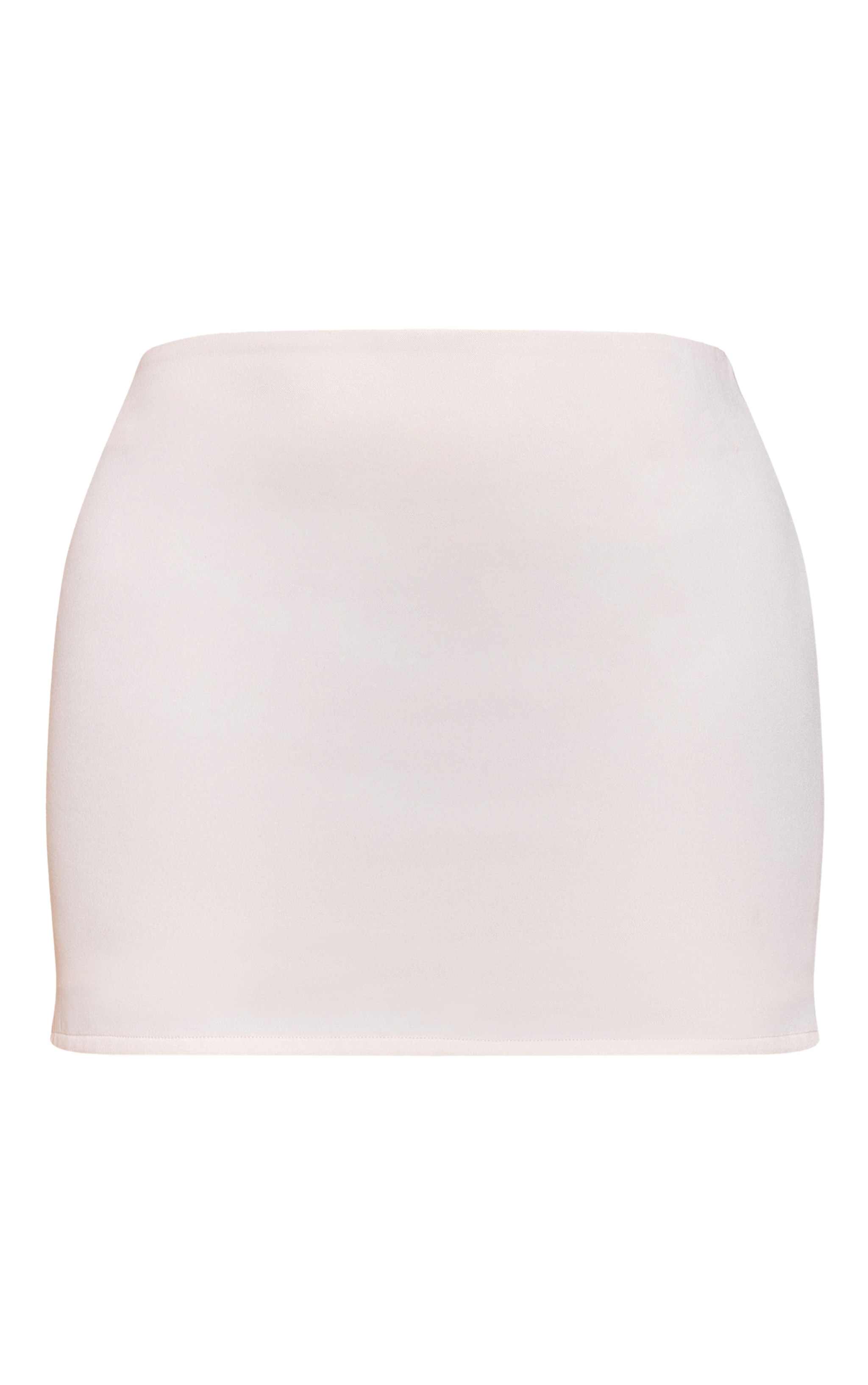 Shape Cream High Waisted Woven Mini Skirt image 6