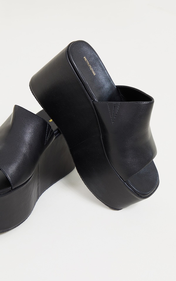 CLANE OPEN 長く TOE SQUARE MULES 38 ブラック