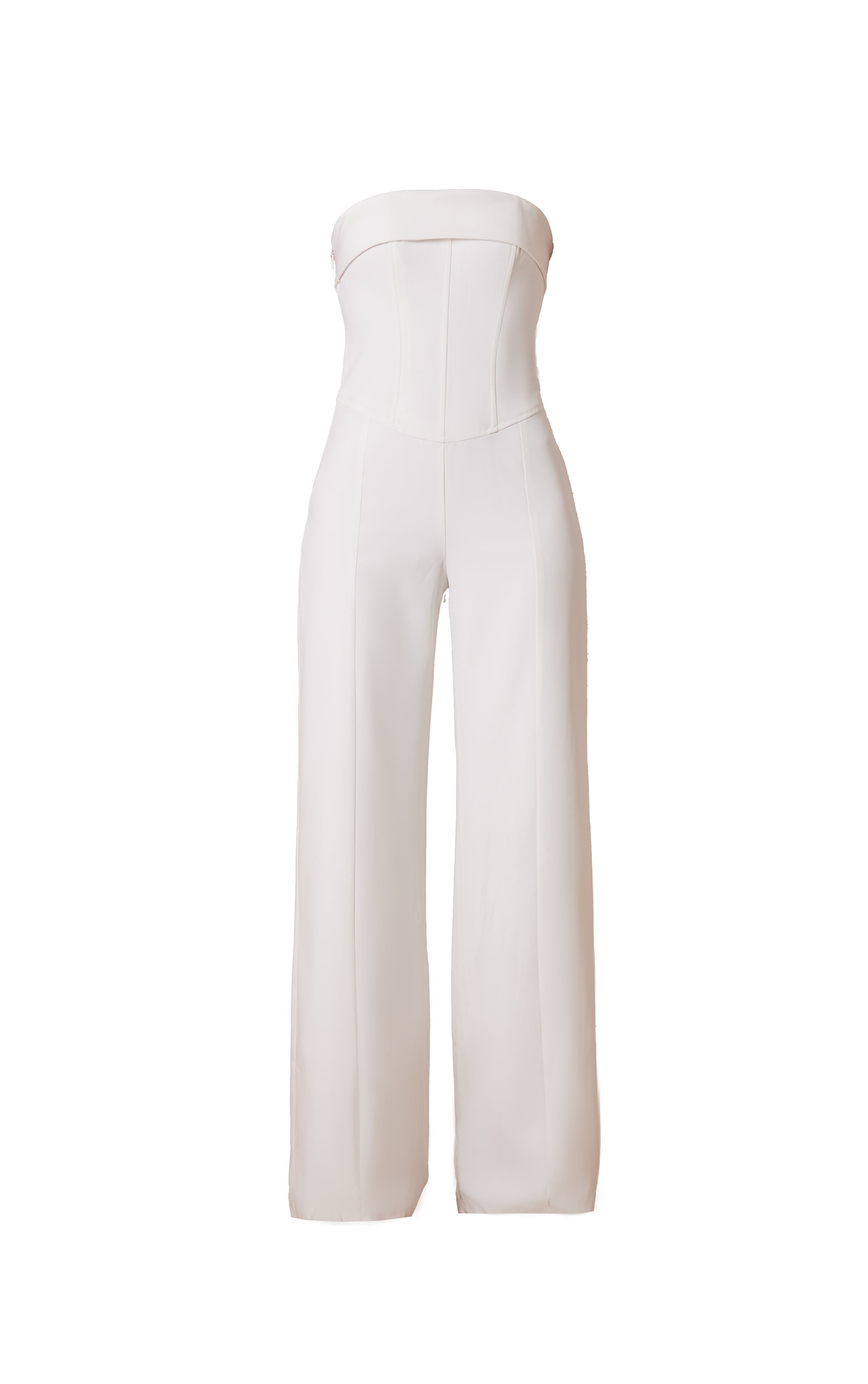Combinaison bustier large tissée deluxe blanche image 5