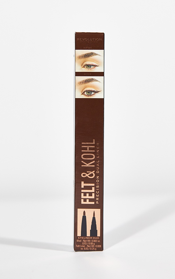 Makeup Revolution Eyeliner feutre & khol Brown PrettyLittleThing FR