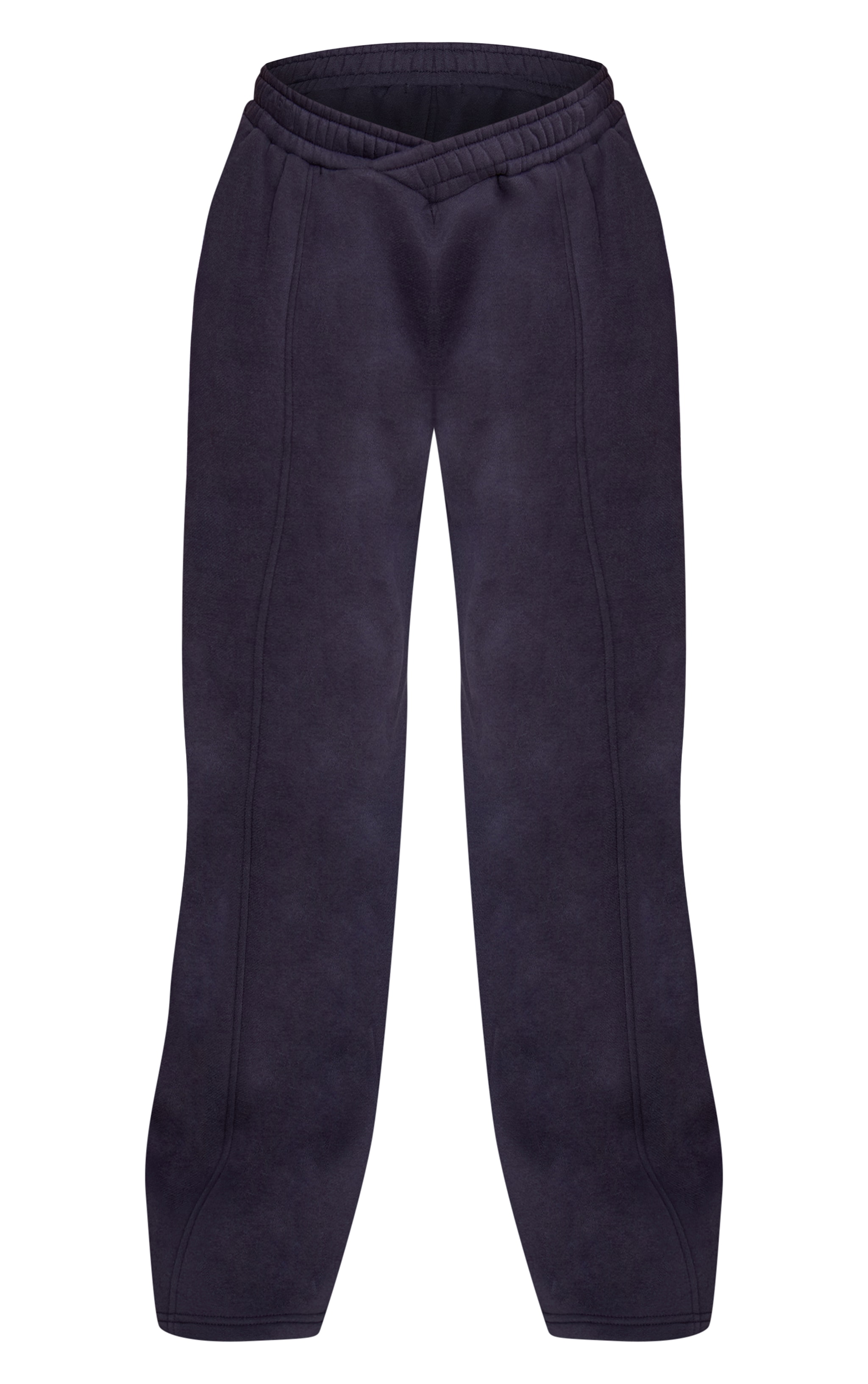 Petite Navy Asymmetric Waistband Sweatpants image 5