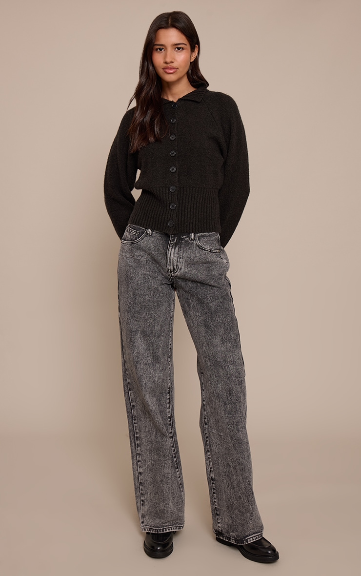 Tall Washed Grey Low Rise Boyfriend Jeans image 1