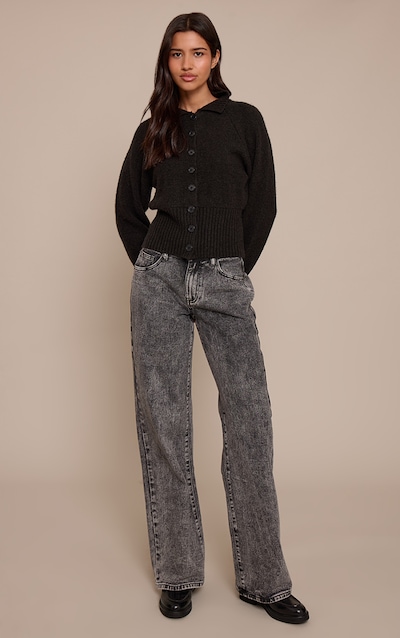 Tall Washed Grey Low Rise Boyfriend Jeans