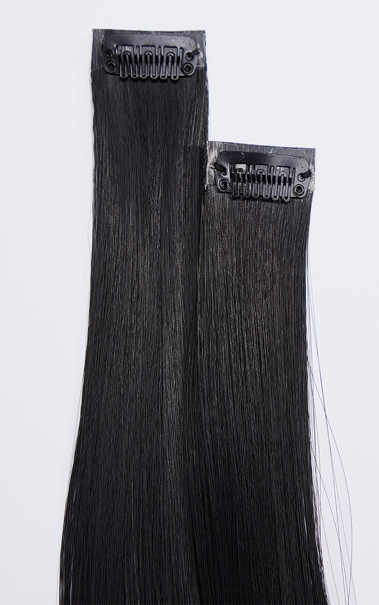 Lullabellz Extensions pour encadrer le visage à clips 55cm Natural Black image 3