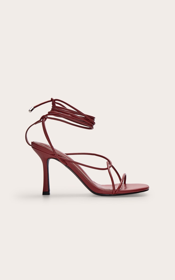 Rust Twist Strappy Round Toe Heeled Sandals image 2