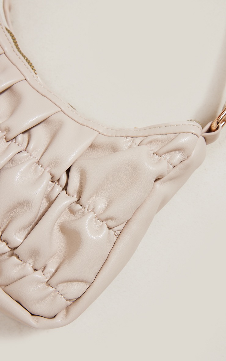 Stone Ruched Shoulder Bag Accessories PrettyLittleThing AUS