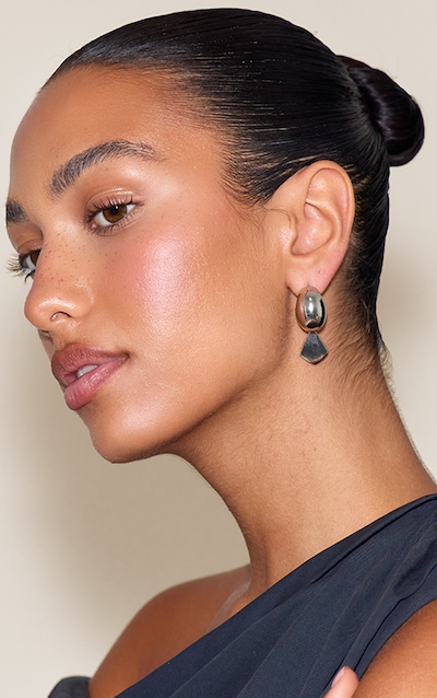 Lot de mini créoles argentées en goutte d'eau