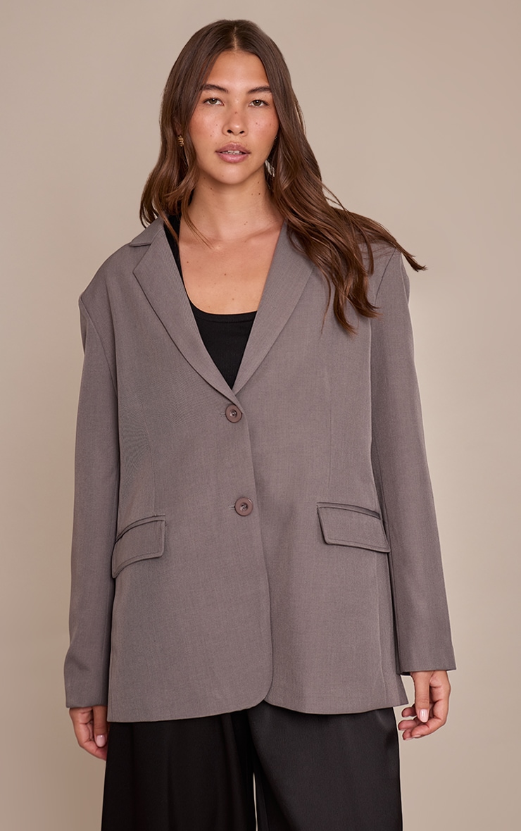 Charcoal Oversized Blazer image 1