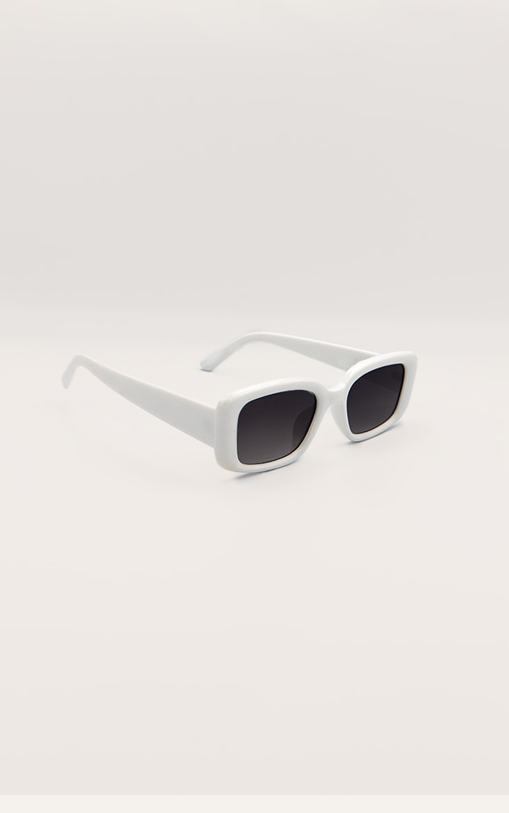 White Square Sunglasses image 2