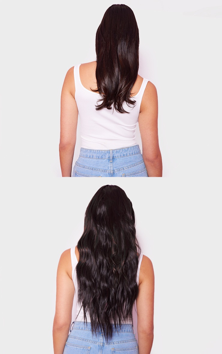 Lullabellz Wave Hair Extensions Dark Brown PrettyLittleThing