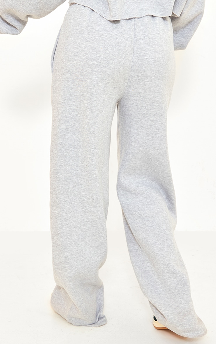 PLT Tall Grey Marl Drawstring Wide Leg Joggers | Tall
