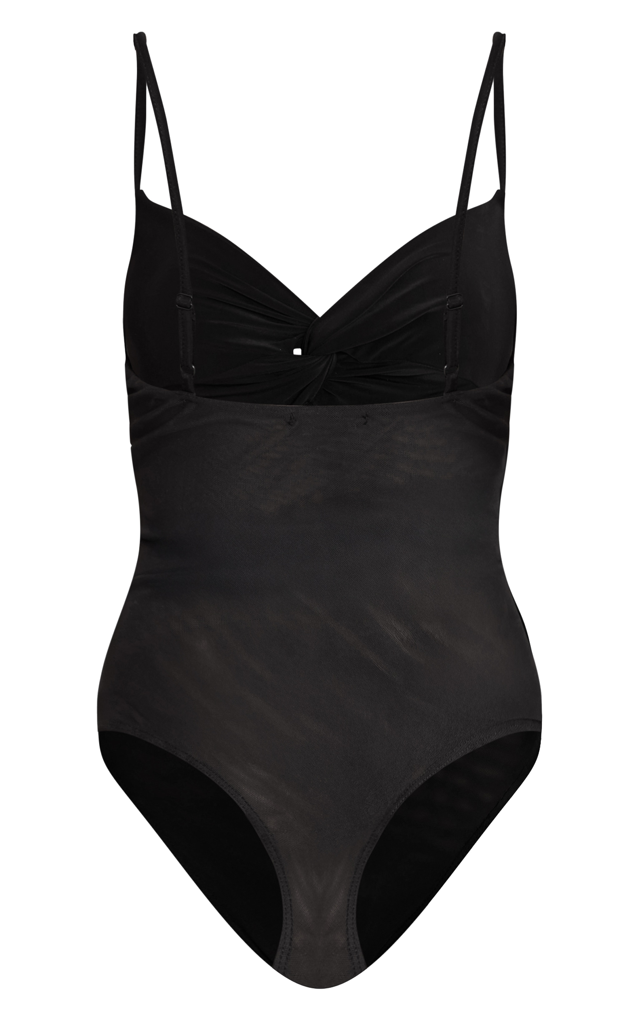 Black Twist Bust Mesh Bodysuit image 6