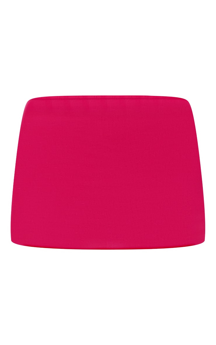 Hot Pink Cotton Woven Low Rise Micro Mini Skirt image 6